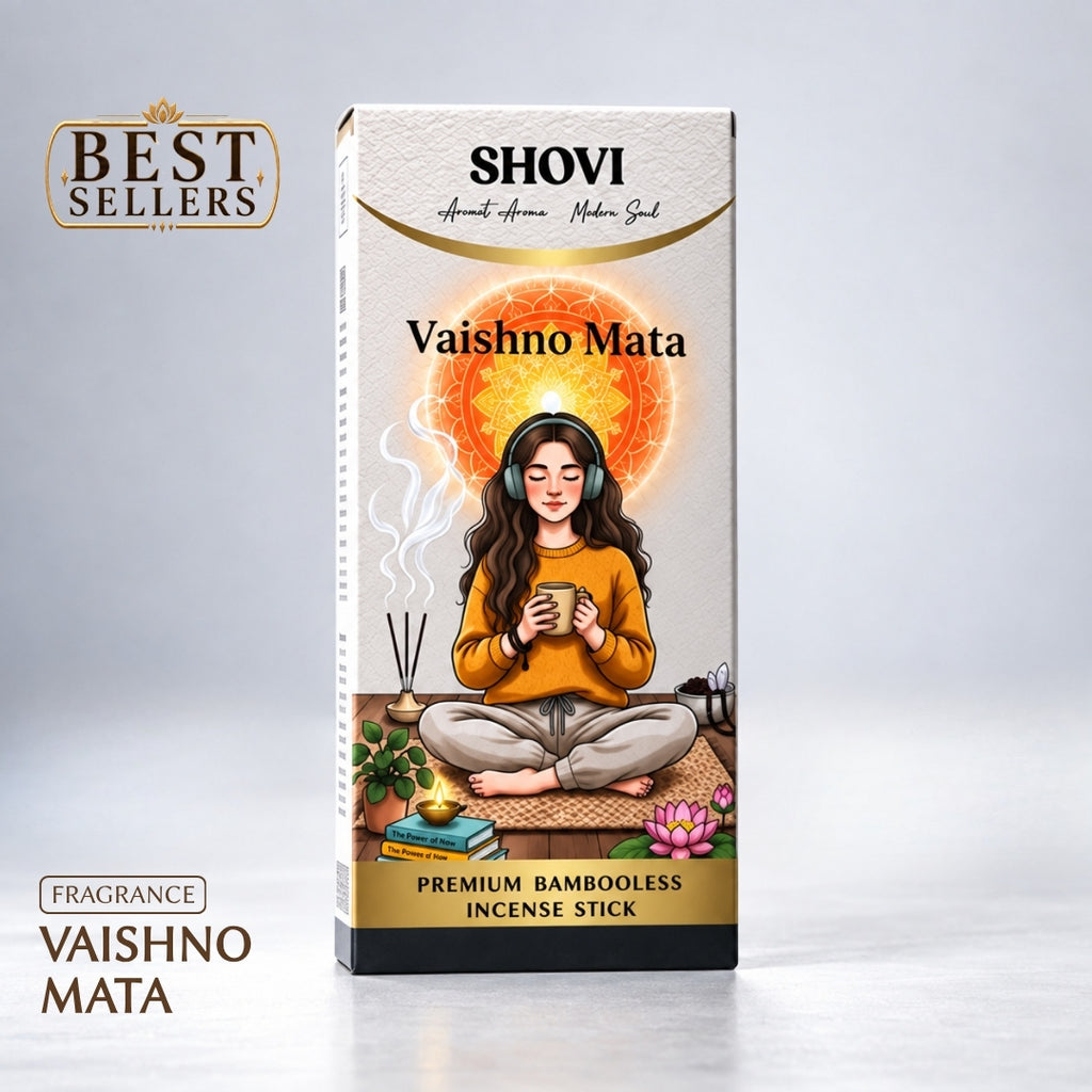 Vaishno Mata Dhoop Sticks - Pack of 30 | Free Ceramic Stand