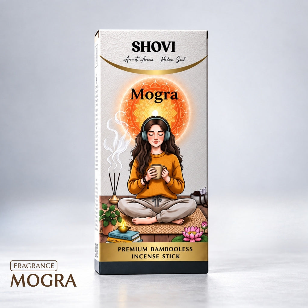 Mogra Dhoop Sticks - Pack of 30 | Free Ceramic Stand