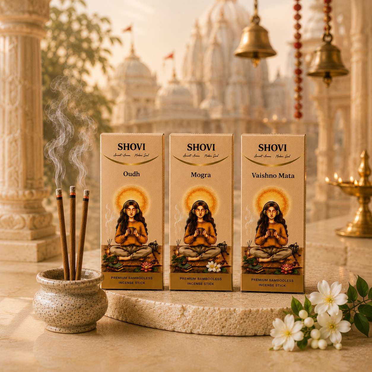 SHOVI Combo Pack of 3 Premium Dhoop Sticks