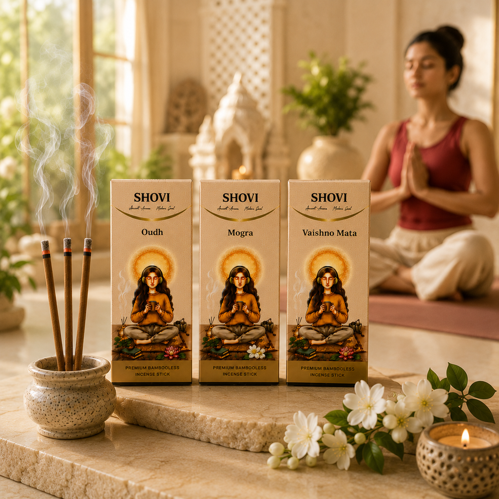 SHOVI Combo Pack of 3 Premium Dhoop Sticks