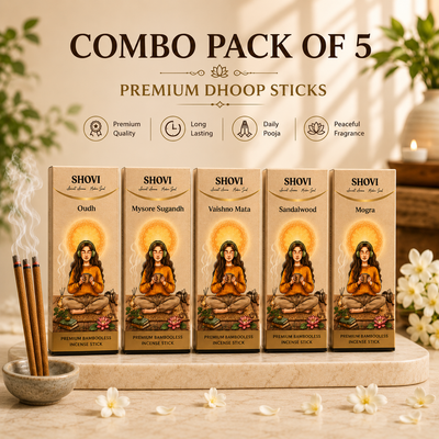 Combo Pack of 5 Dhoop Sticks | Assorted Packs