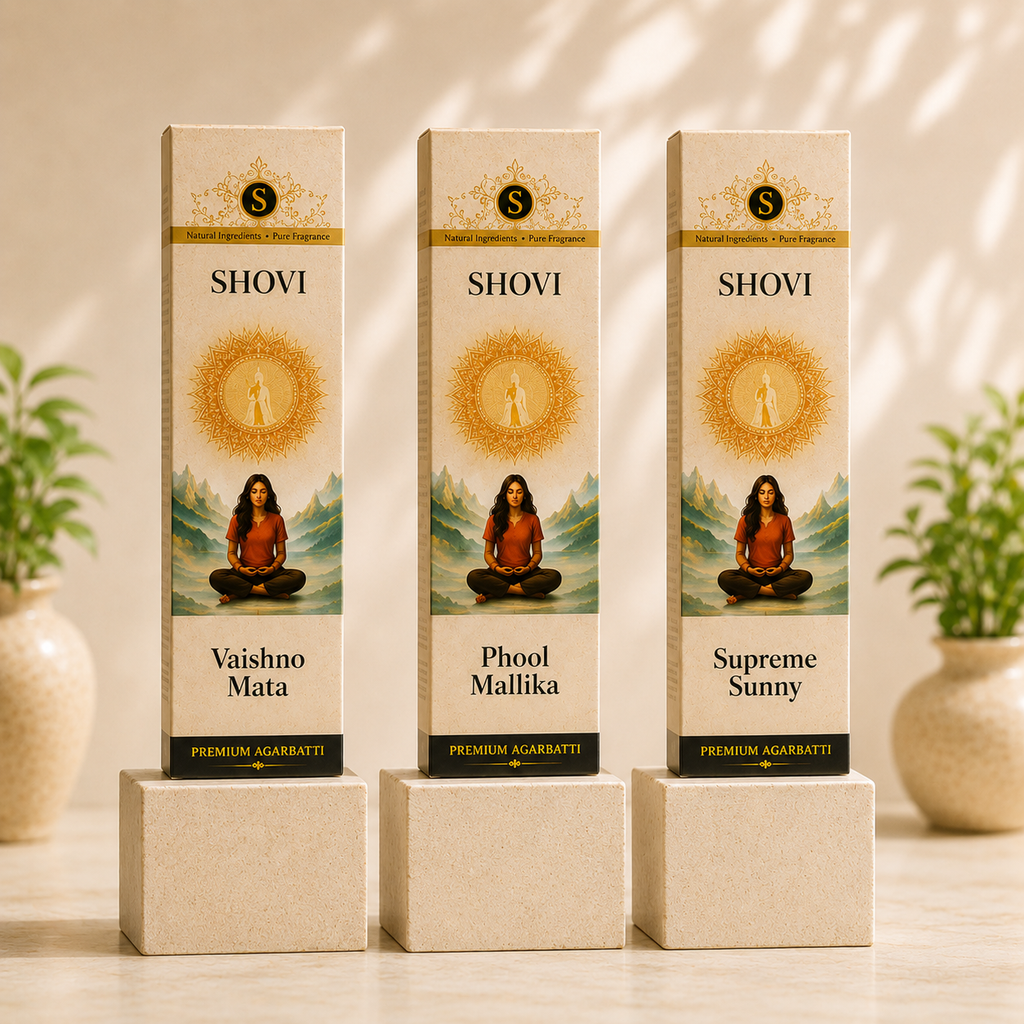 SHOVI Combo Pack of 3 Premium Agarbati