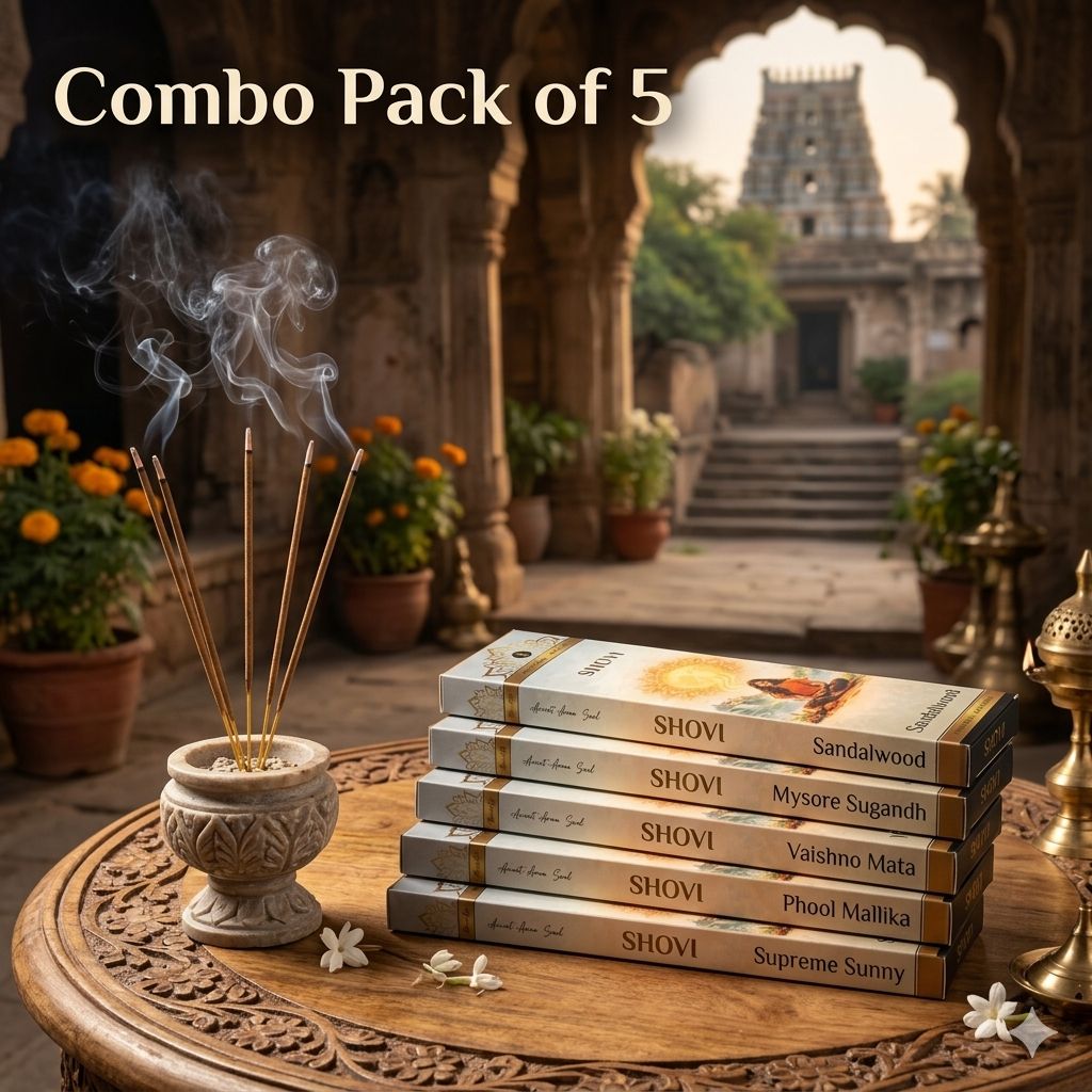 Combo Pack of 5 Incense Sticks | Assorted Packs