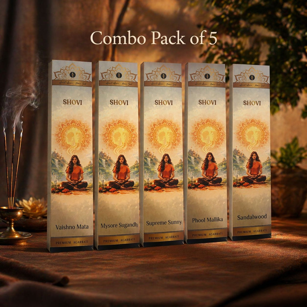 Combo Pack of 5 Incense Sticks | Assorted Packs