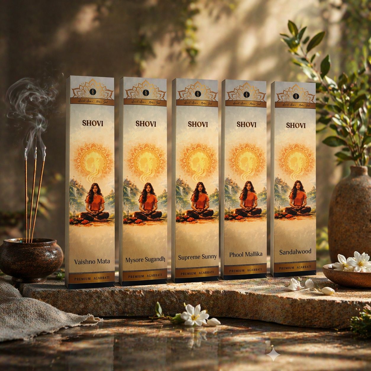 Combo Pack of 5 Incense Sticks | Assorted Packs