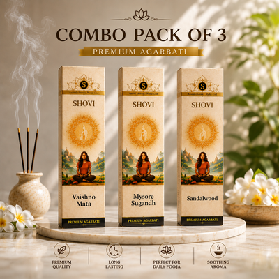 SHOVI Combo Pack of 3 Premium Agarbati