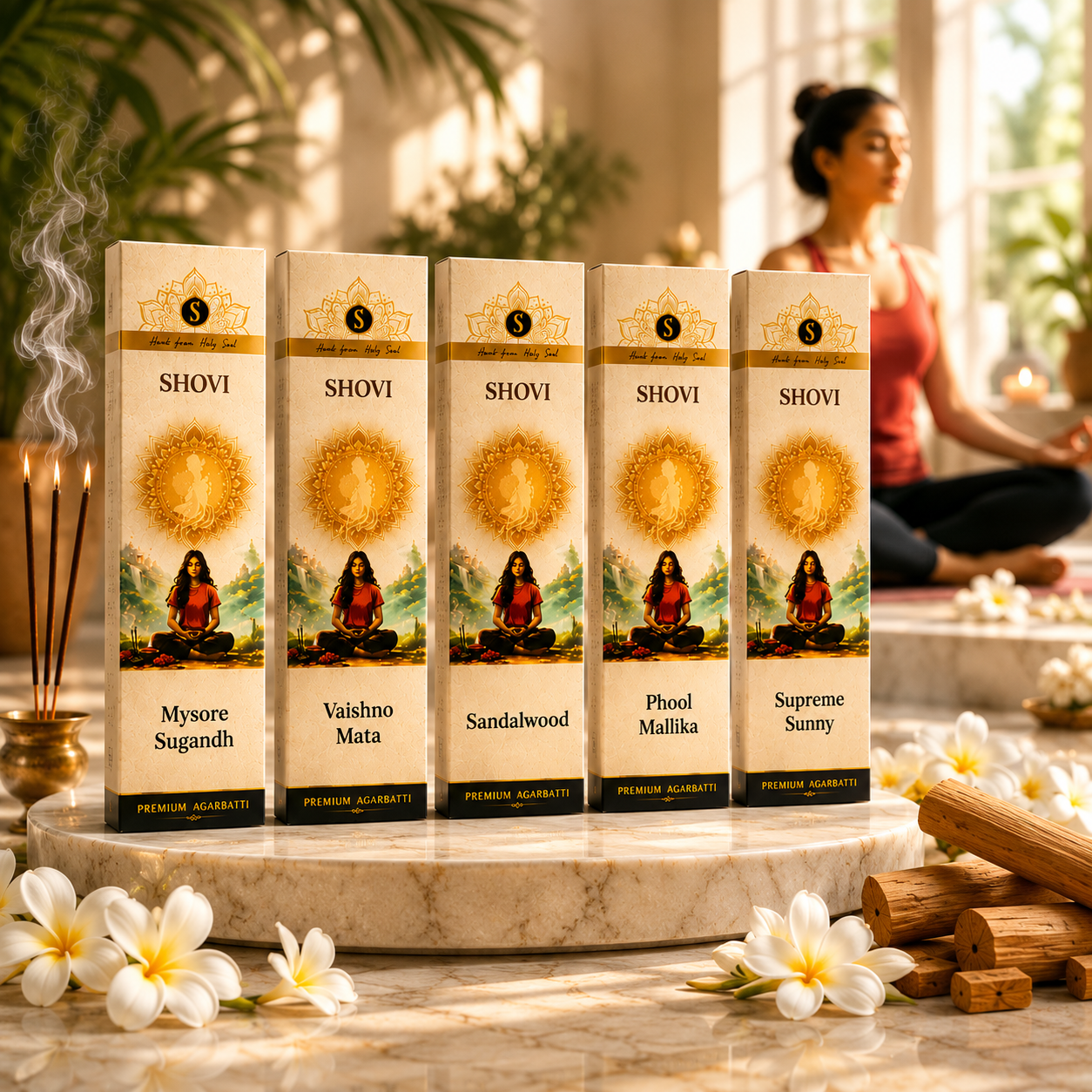 Combo Pack of 5 Incense Sticks | Assorted Packs